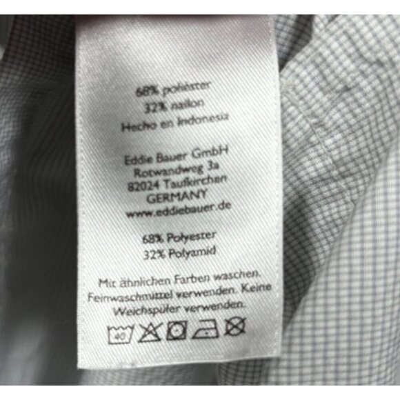 Eddie Bauer Men's Sport Shop Button-Up Shirt M Lightweight Vented Outdoor - Picture 6 of 8